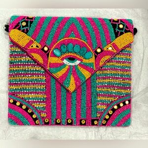✨ Host pick ✨Colorful Evil Eye Beaded Clutch